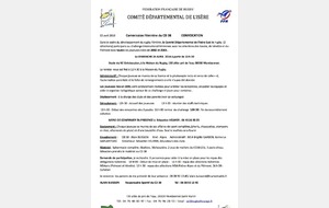 Convocation féminines M15 le Dimanche 24 Avril 2016