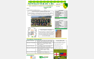 Newsletter du Chartreuse Rugby Club - Numéro 45