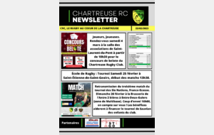 Newsletter du Chartreuse Rugby Club du 22/02/2023