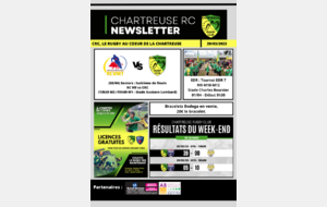 Newsletter du Chartreuse Rugby Club du 29/03/2023