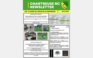 Newsletter du Chartreuse Rugby Club n°12