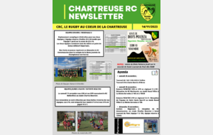 Newsletter du Chartreuse Rugby Club n°13