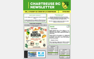 Newsletter du Chartreuse Rugby Club n°23