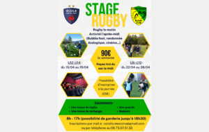 Stage de rugby Pâques