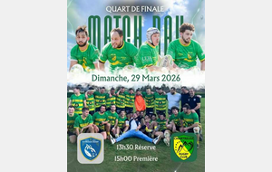 🟢🟡 1/4 de finale de Ligue : les séniors sur le pont !