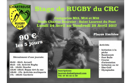 Stage de Printemps CRC