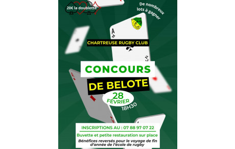 Concours de belote du CRC