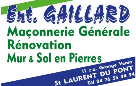 GAILLARD Maçonnerie