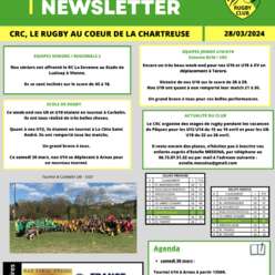 Newsletter du Chartreuse Rugby Club n°30