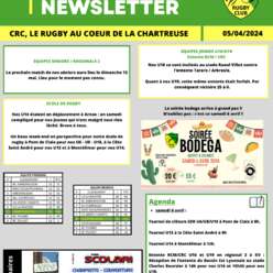 Newsletter du Chartreuse Rugby Club n°31