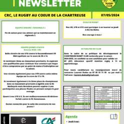 Newsletter du Chartreuse Rugby Club n°36